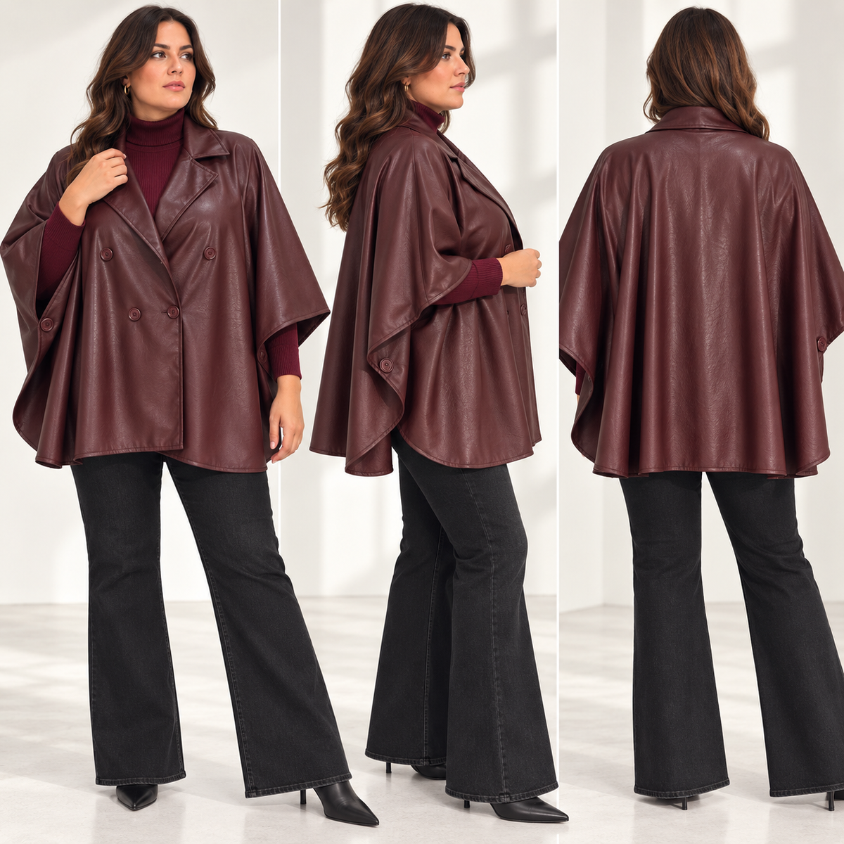 Mantella in simil pelle Chic 3993