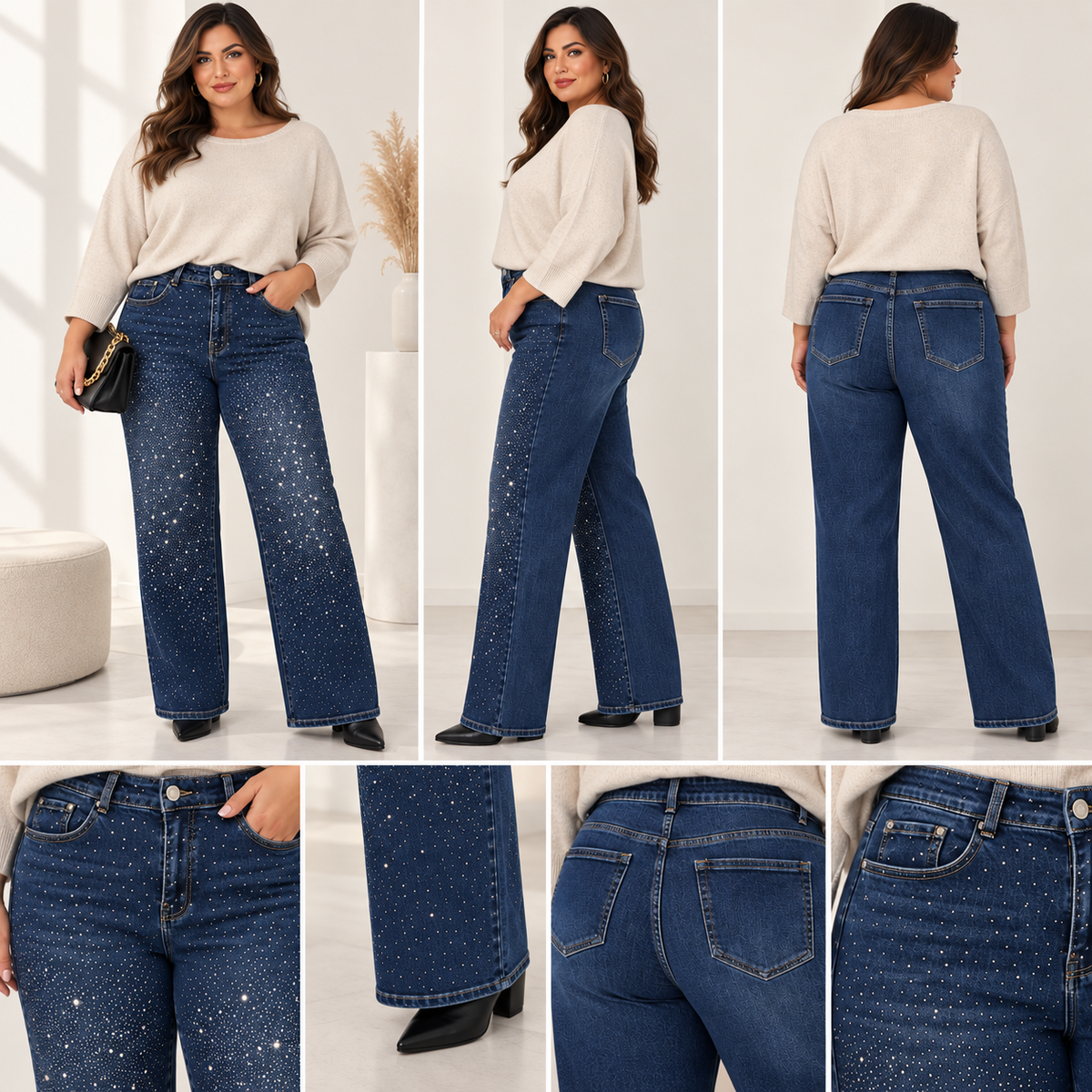 Jeans gioiello blu -5kg 9505