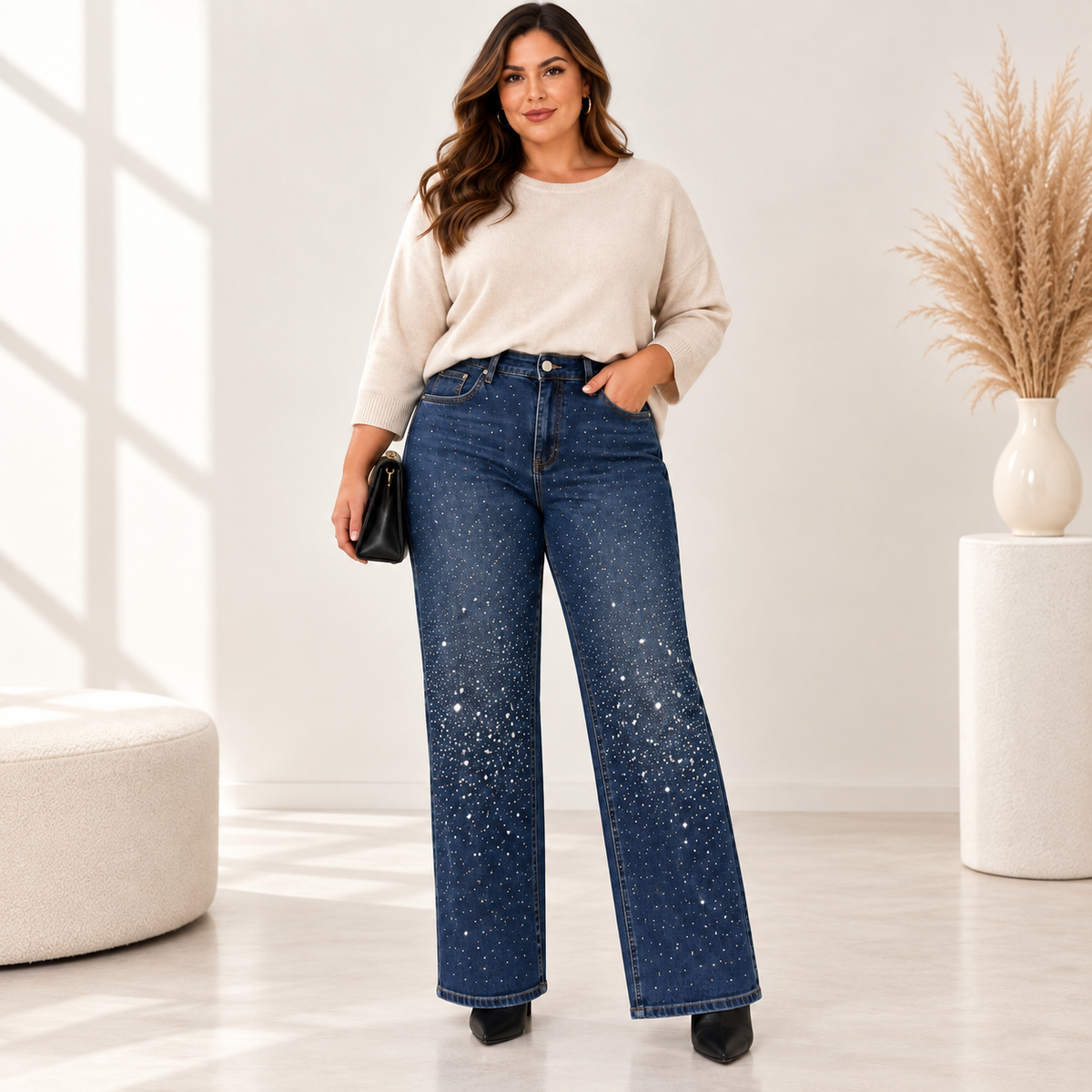 Jeans gioiello blu -5kg 9505