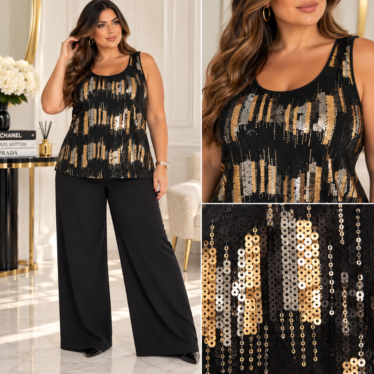 Twinset Elegance Paillettes 8800