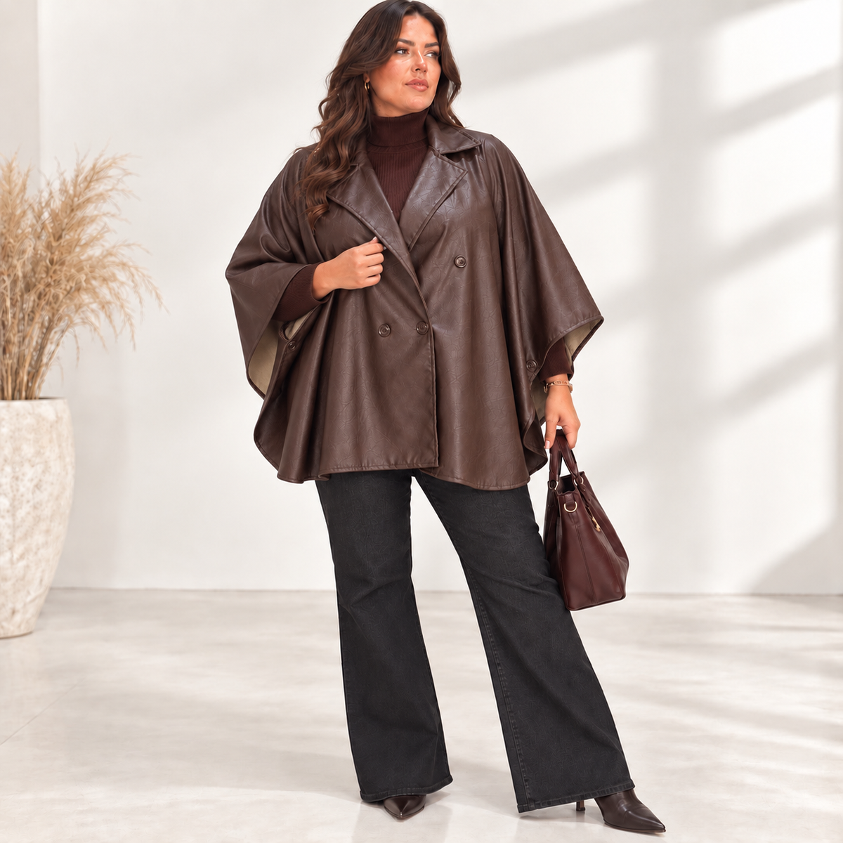 Mantella in simil pelle Chic 3993