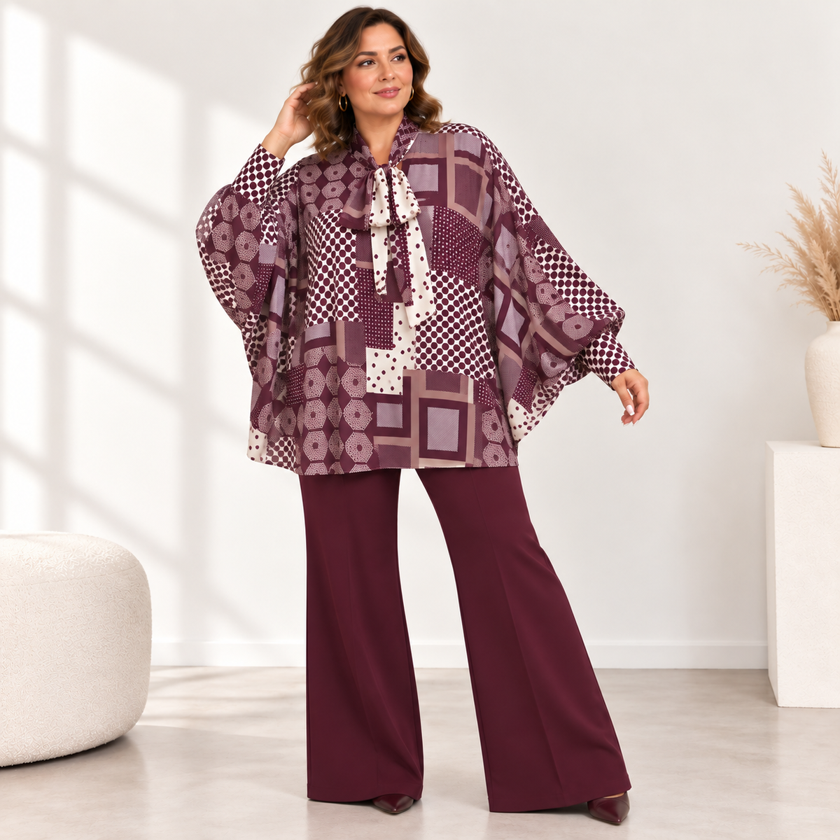 Maxi Camicia Pipistrello