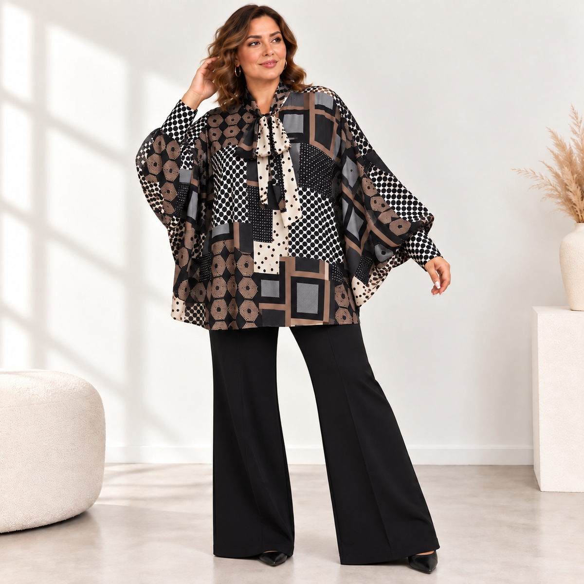 Maxi Camicia Pipistrello