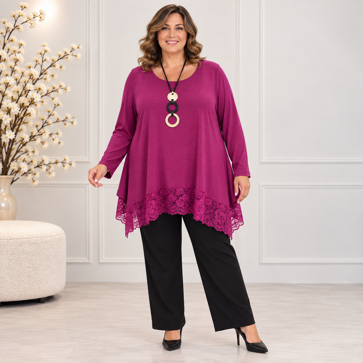 Maglia Ricamo over