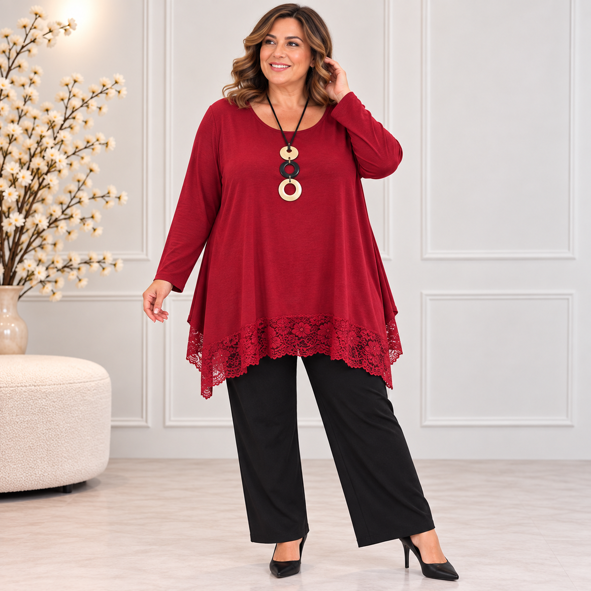 Maglia Ricamo over