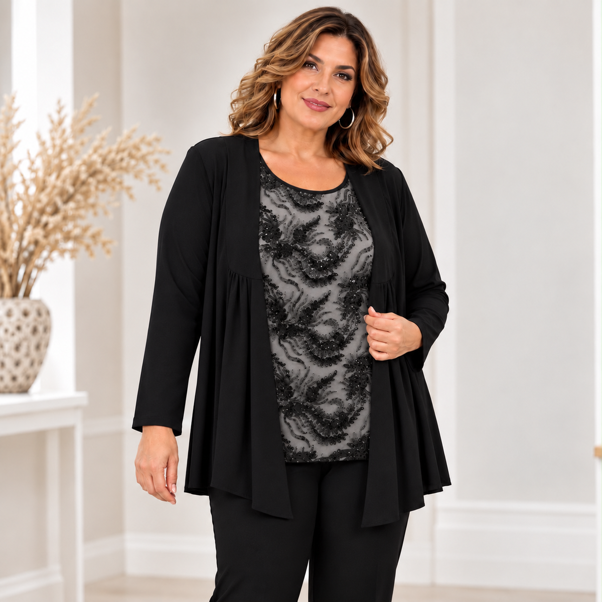 Twinset Black Flower