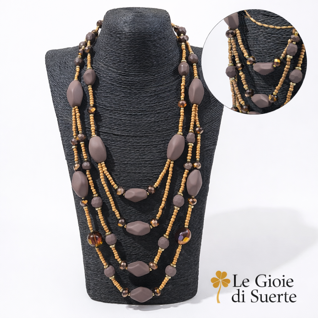 Collana Mocha Multigiro