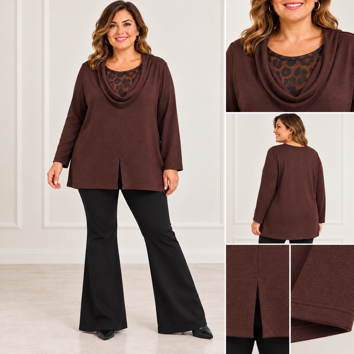 Maglia Animalier scollo ad anello