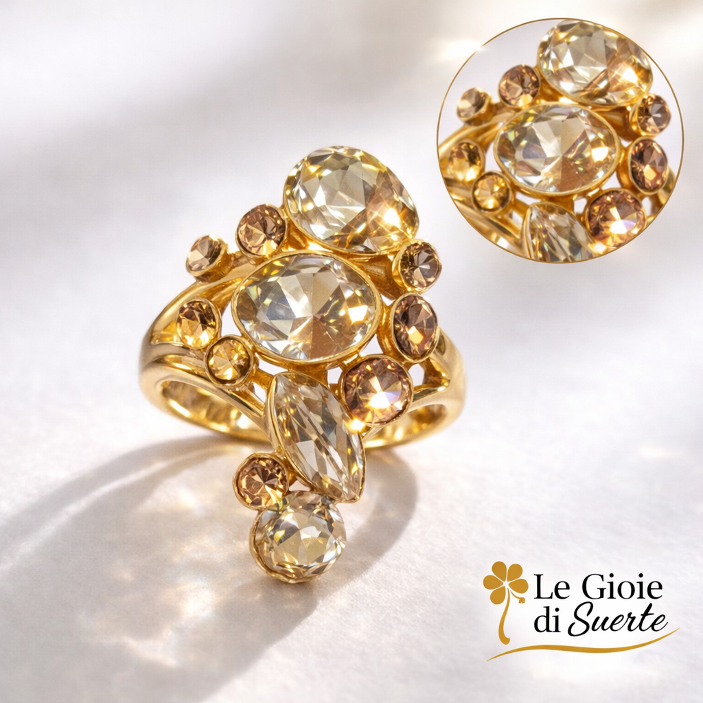 Anello Aurora Champagne