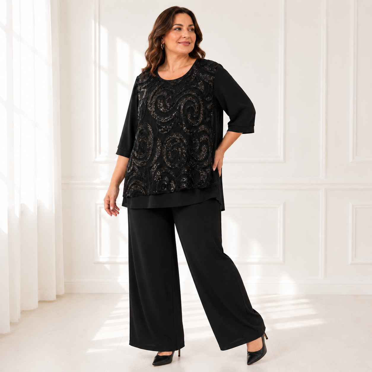 Completo Elegance Ricamato