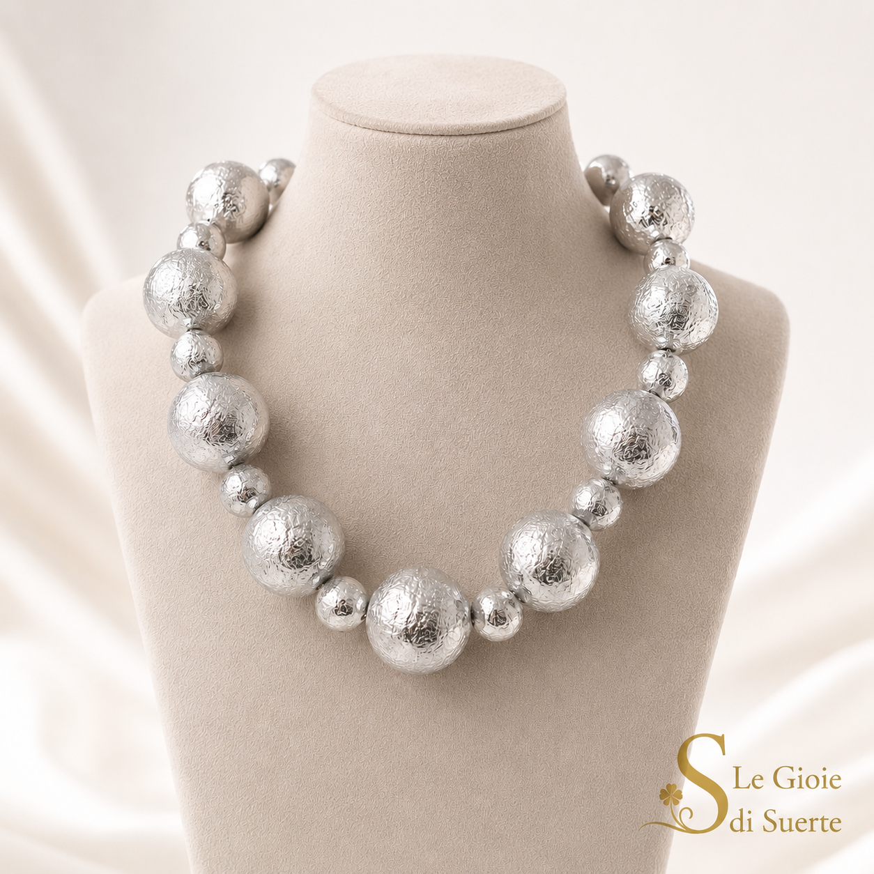 Collana Silver Sphere