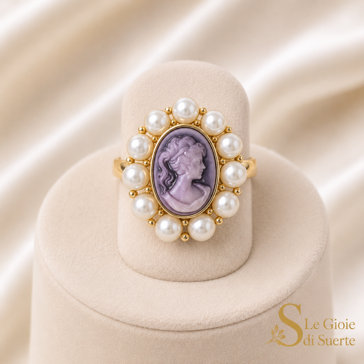 Anello Cameo Lavanda Royale