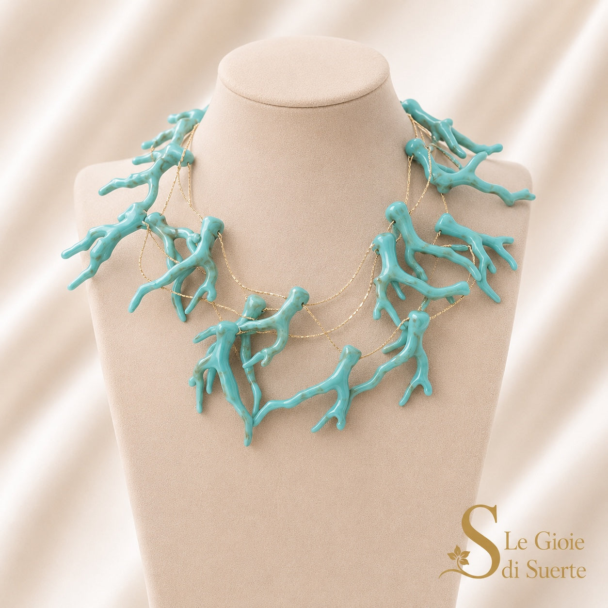 Collana Coral Reef Turchese