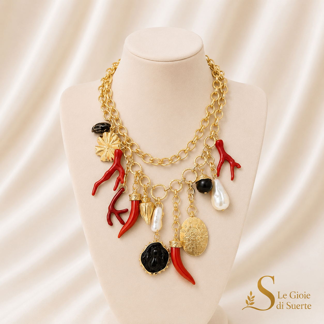 Collana Corallo Amalfi Luxury