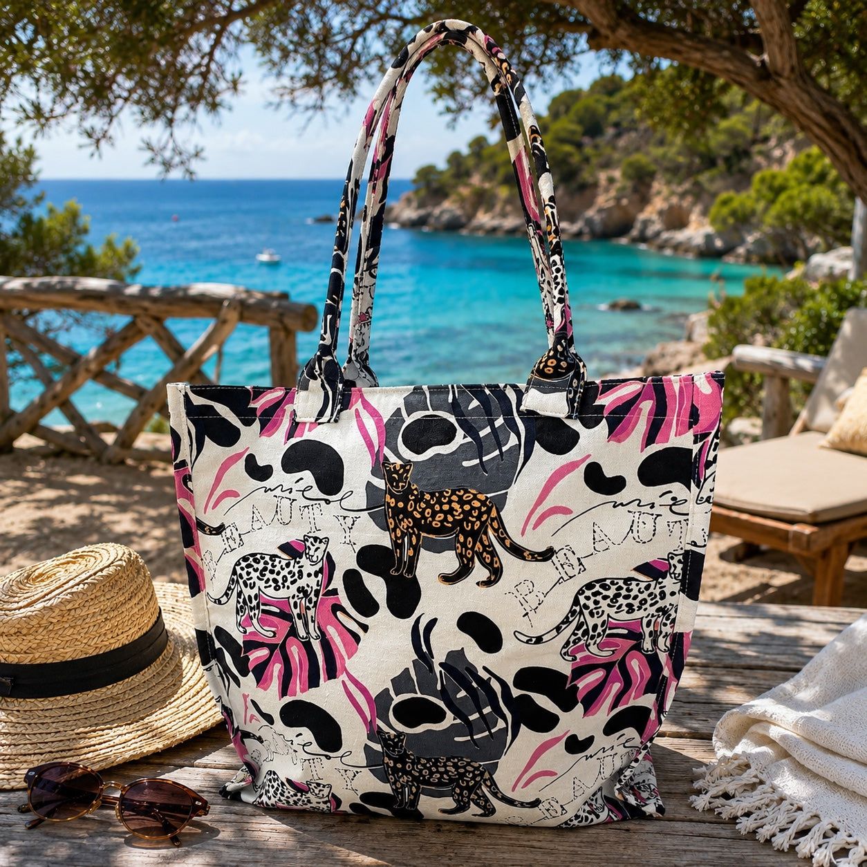 Borsa Mare Safari Chic