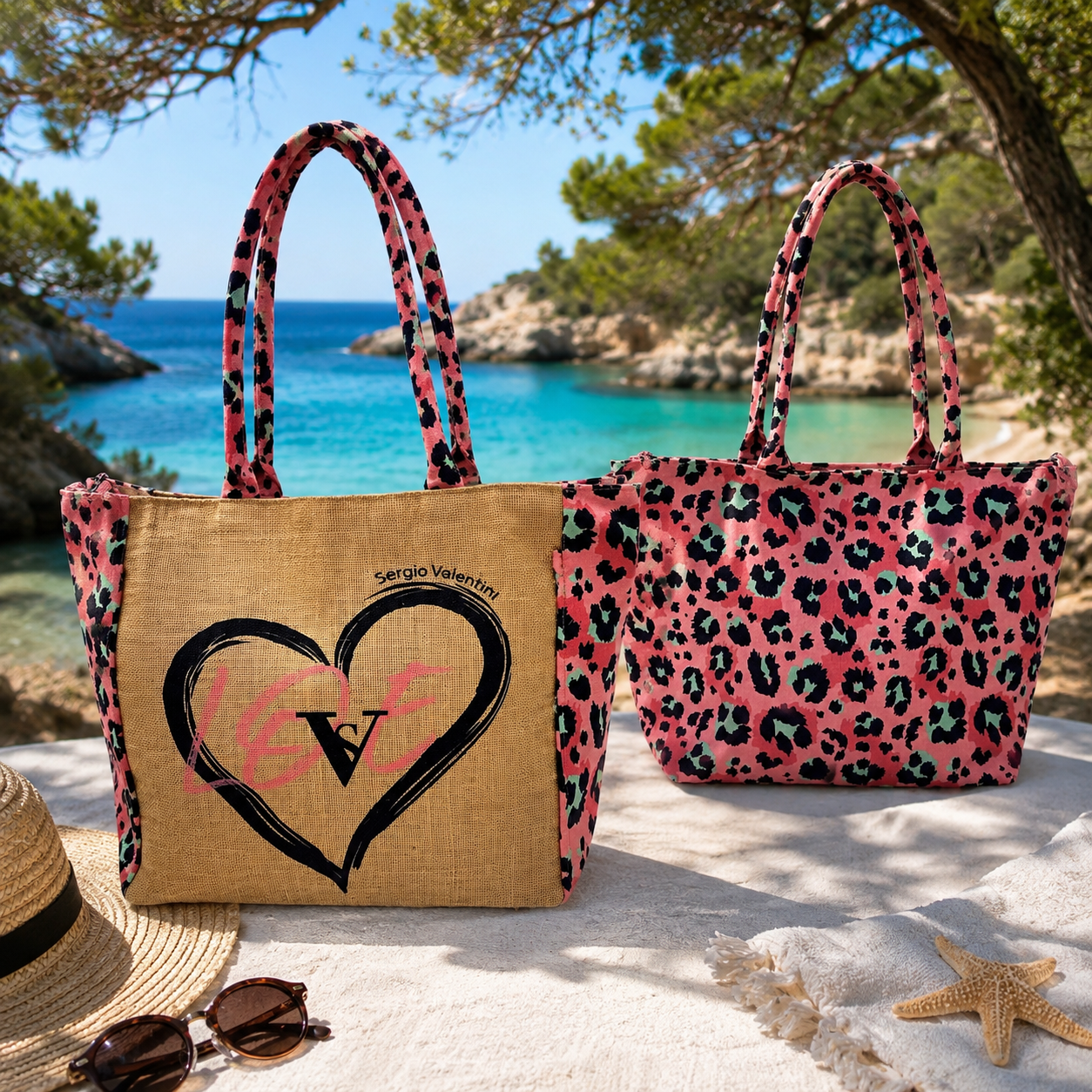 Borsa Mare Love Leopard