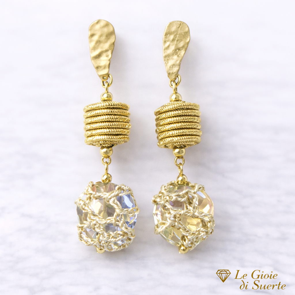 Orecchini “Luce Dorata Intrecciata”