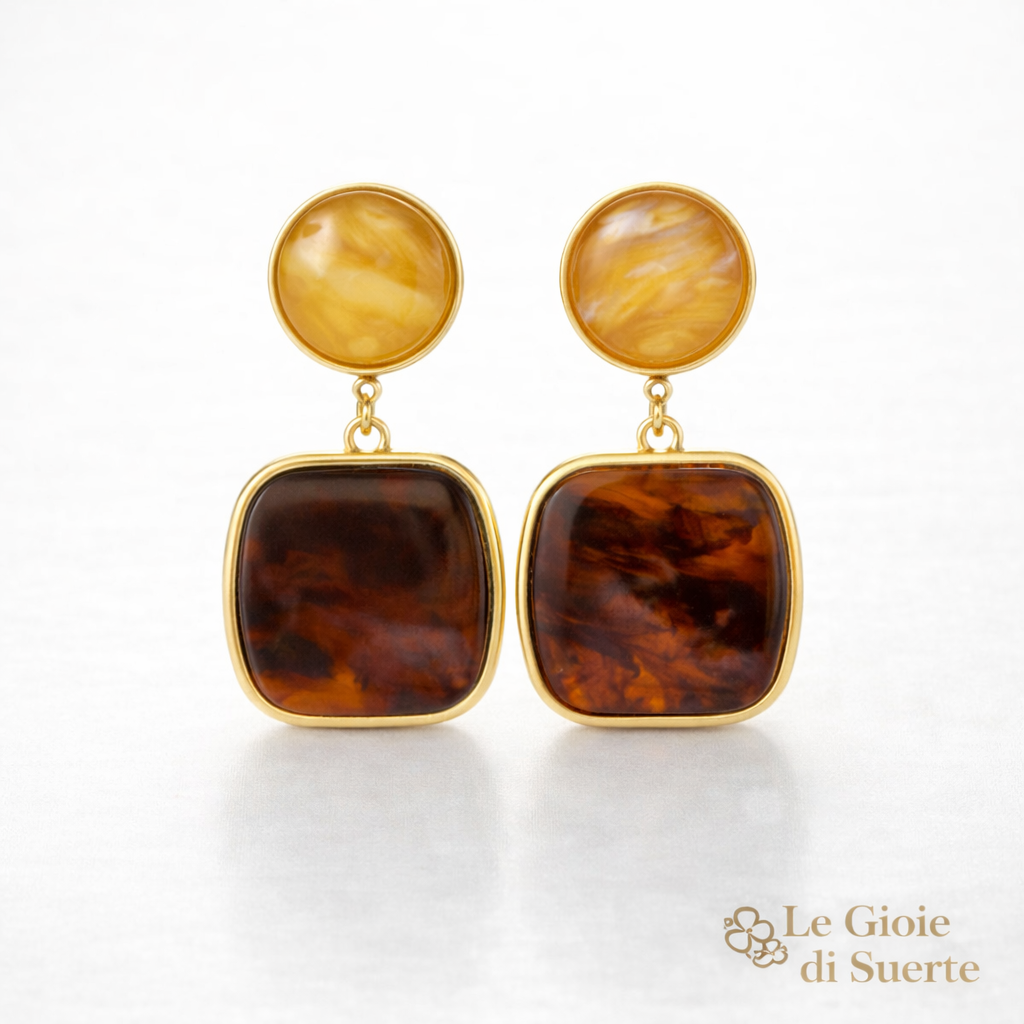 Orecchini Amber Mosaic