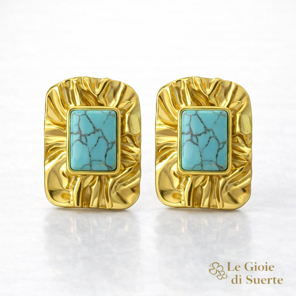 Orecchini Turquoise Aura