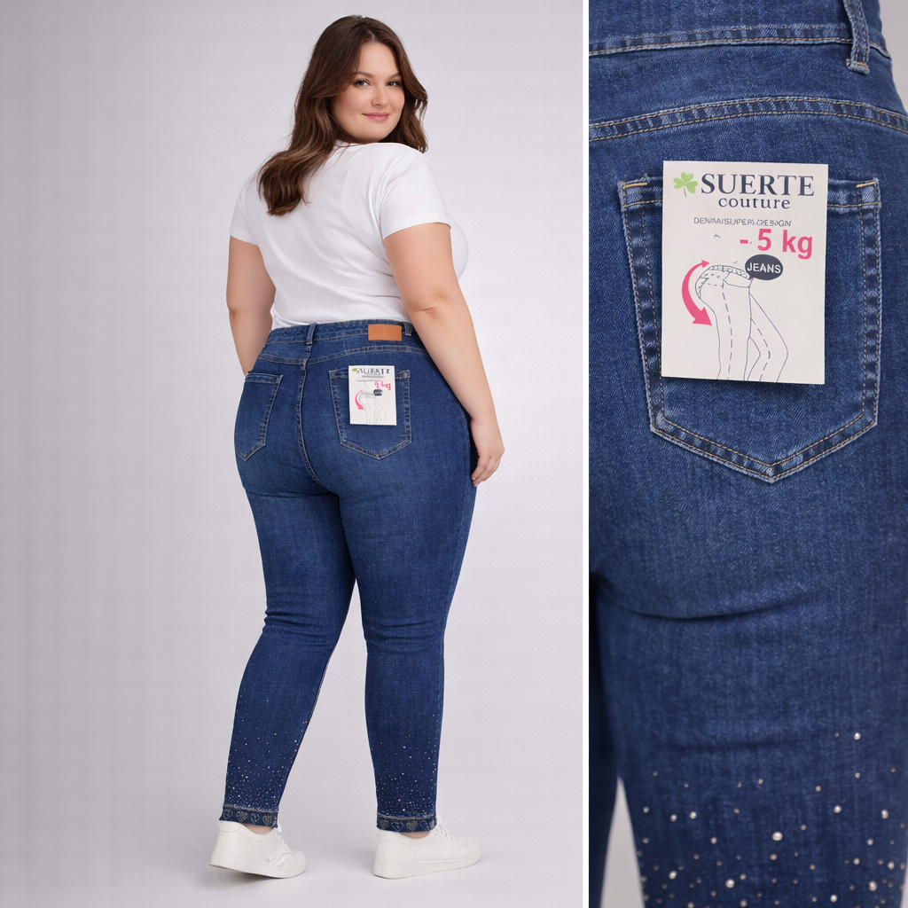 Jeans -5 Kg Strass 9421